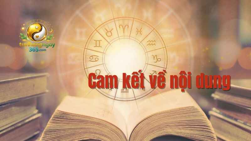 Cam kết về nội dung và định hướng lâu dài cho website tralasotuvi