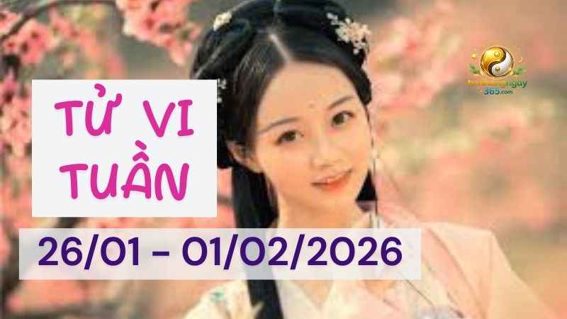 Tử vi tuần 26/1 - 1/2/2026