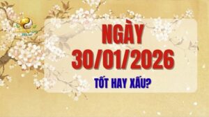 Khám phá tính chất ngày 30/01/2026 qua phân tích tử vi chi tiết về Can Chi, ngũ hành, trực, sao. Bài viết cung cấp lời khuyên thực tế về những việc nên và không nên làm, giúp bạn lập kế hoạch hiệu quả cho ngày Kỷ Mùi này.