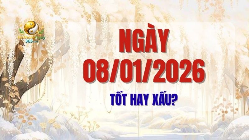 Ngày 08/01/2026 tốt hay xấu?
