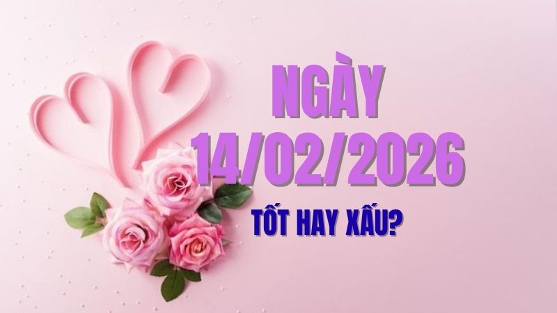 Tử vi ngày 14/02/2026: Đánh giá chi tiết tính chất tốt xấu, Can Chi, Ngũ Hành, Giờ Hoàng Đạo. Khám phá những việc nên làm và cần tránh để có một ngày thuận lợi, bình an.