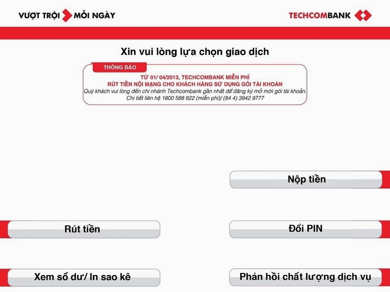 Ấn chọn nộp tiền.