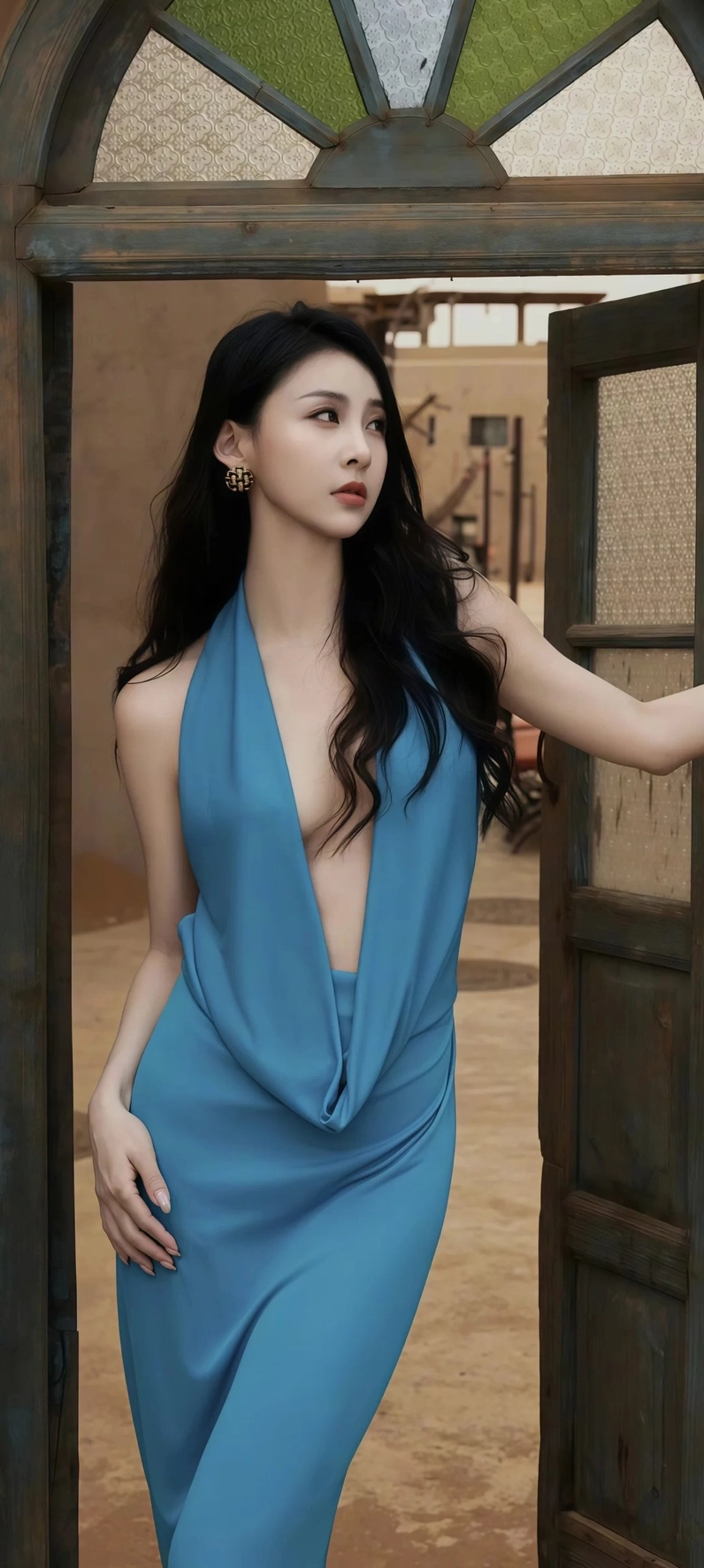 Ảnh gái xinh mặc váy lụa gợi cảm