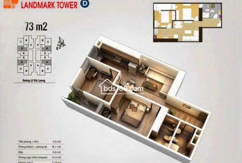 BÁN CHUNG CƯ CT3 THE PRIDE – HÀ ĐÔNG | 2PN 2VS – DIỆN TÍCH ĐẸP – GIÁ TỐT