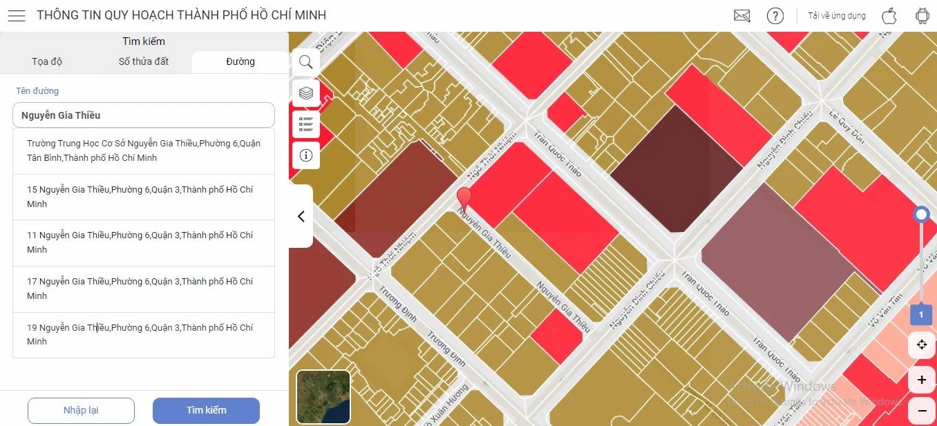 Bản quy hoạch đất đai chi tiết