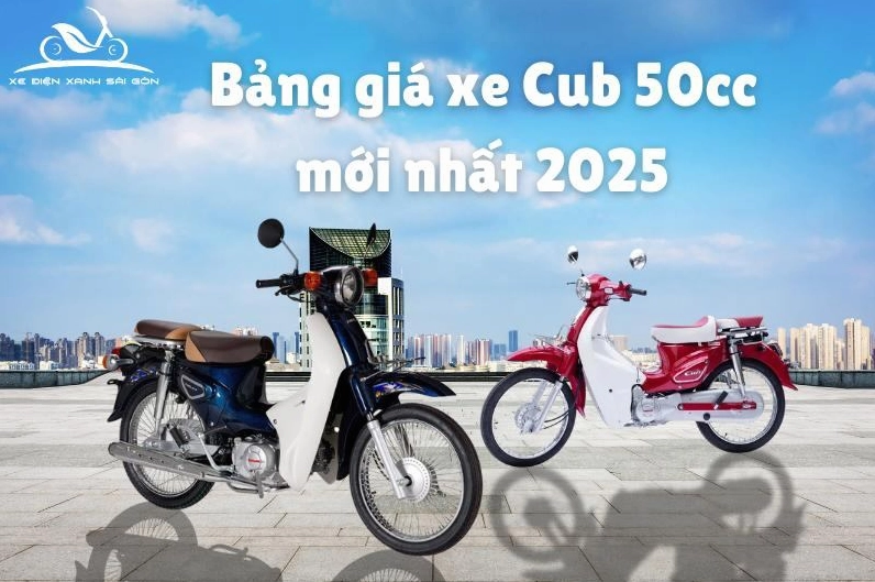 Bảng giá các mẫu xe cub 50cc