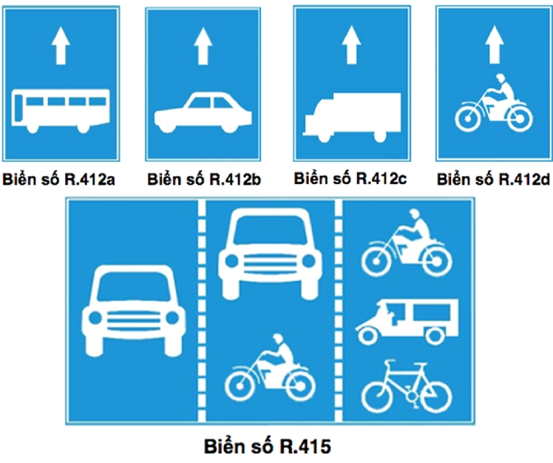 Cần quan sát kỹ biển báo để tránh đi sai làn đường