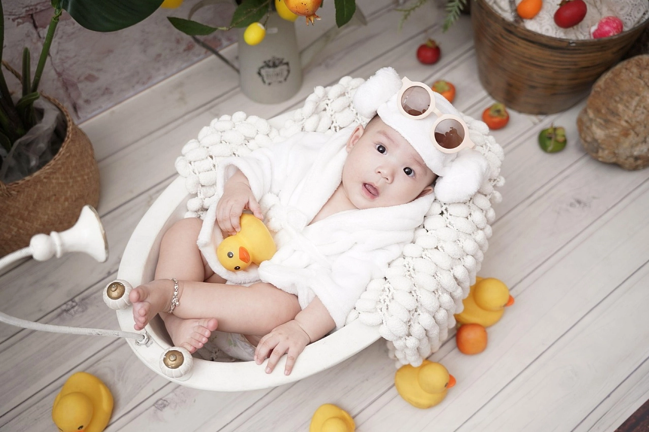 Cute, Asian, Baby, Girl, Happy, Smile