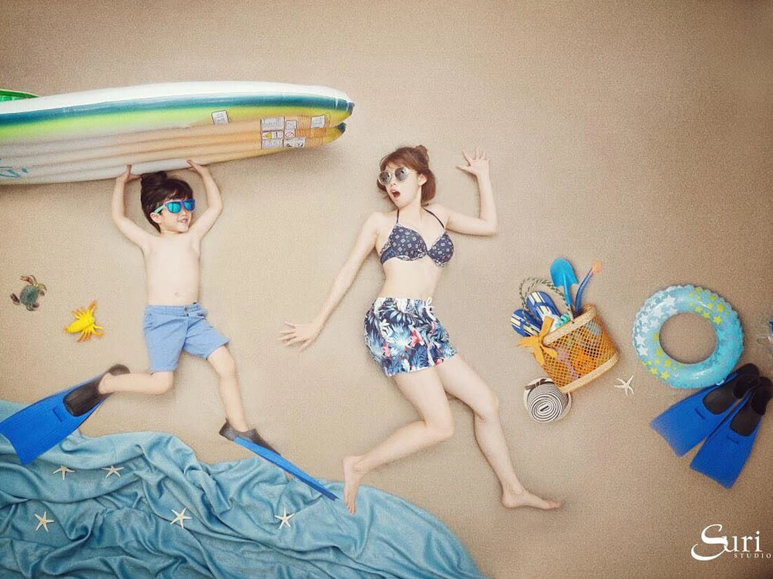 Đi biển trên cạn cùng Suri