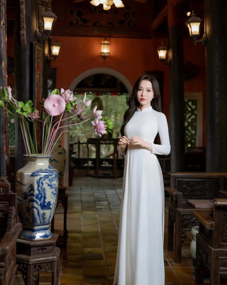 gái xinh mặc áo dài 27