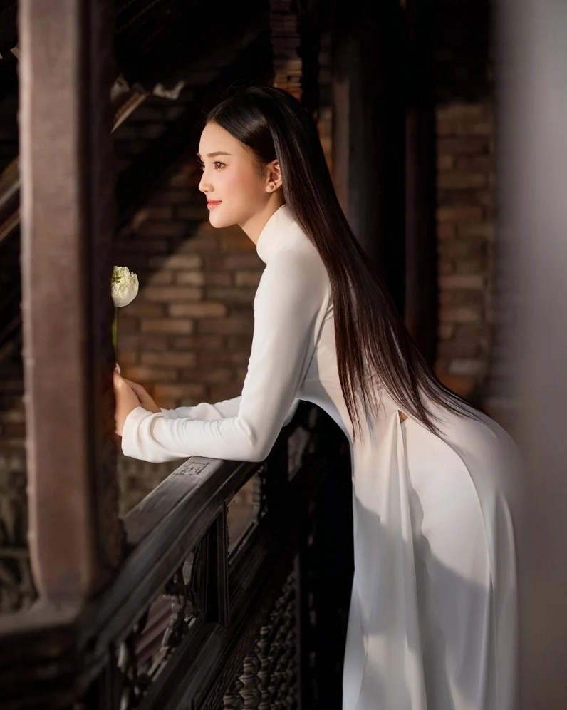 gái xinh mặc áo dài 8