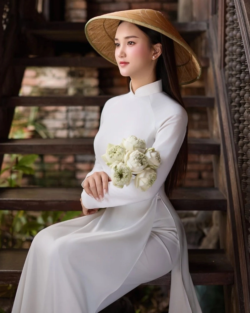 gái xinh mặc áo dài 9