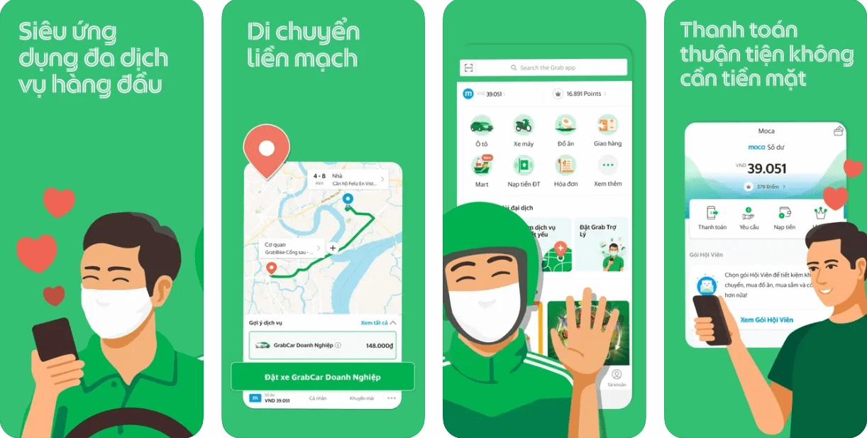 Giao diện GrabExpress trên IOS