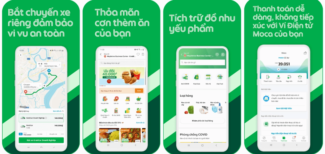 Giao diện GrabExpress