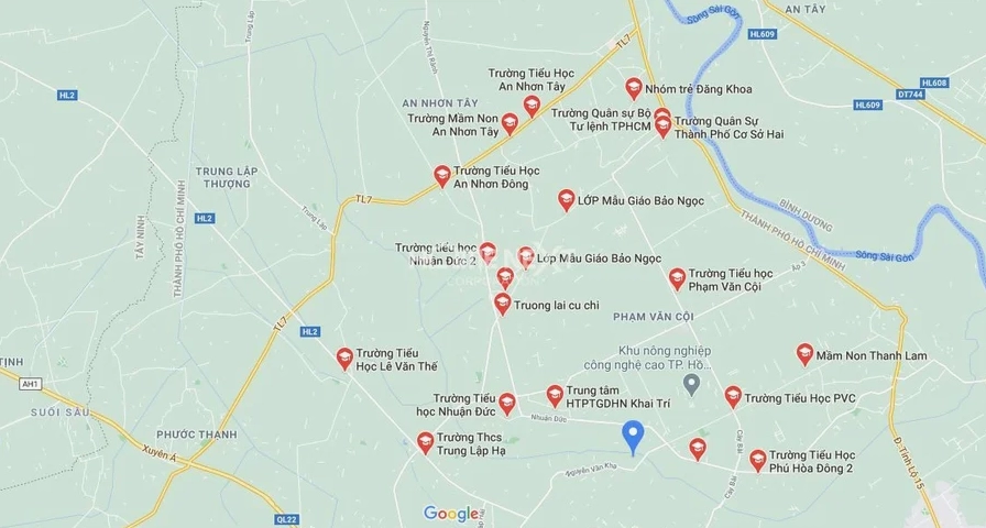 Hình ảnh trường học tại Củ Chi