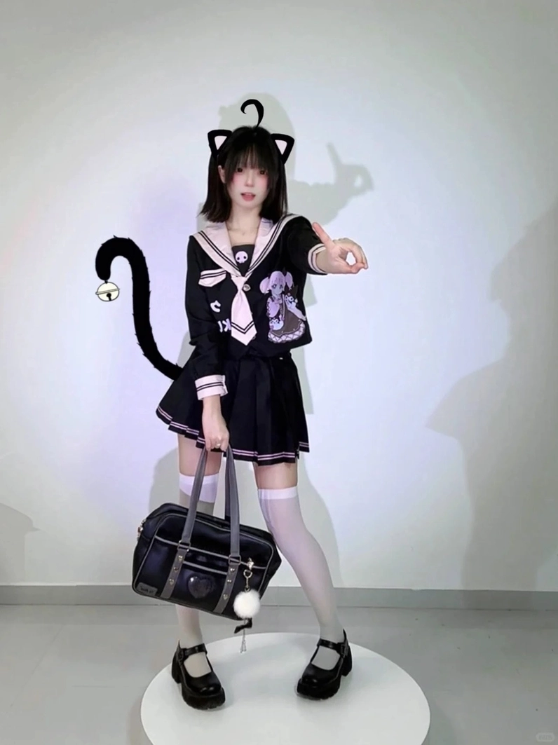 Hình cosplay mèo đen đẹp sắc nét