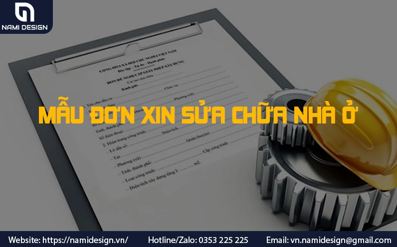 Mẫu đơn xin sửa chữa nhà ở