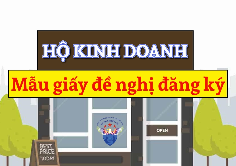 Mẫu giấy đề nghị đăng ký hộ kinh doanh mới nhất năm 2026
