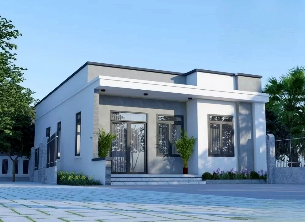 Mẫu nhà ống ấn tượng với hệ trần đẹp mắt