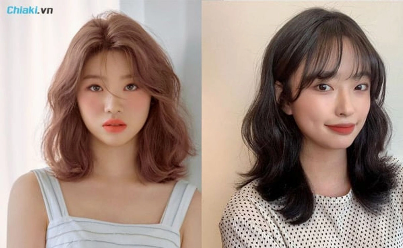 Mẫu tóc ngắn nữ gợn sóng Wispy