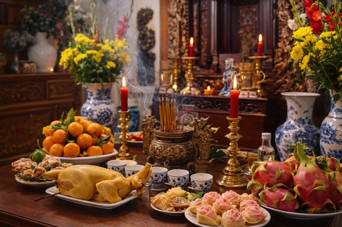 Mẫu văn khấn rằm tháng 2 chuẩn truyền thống