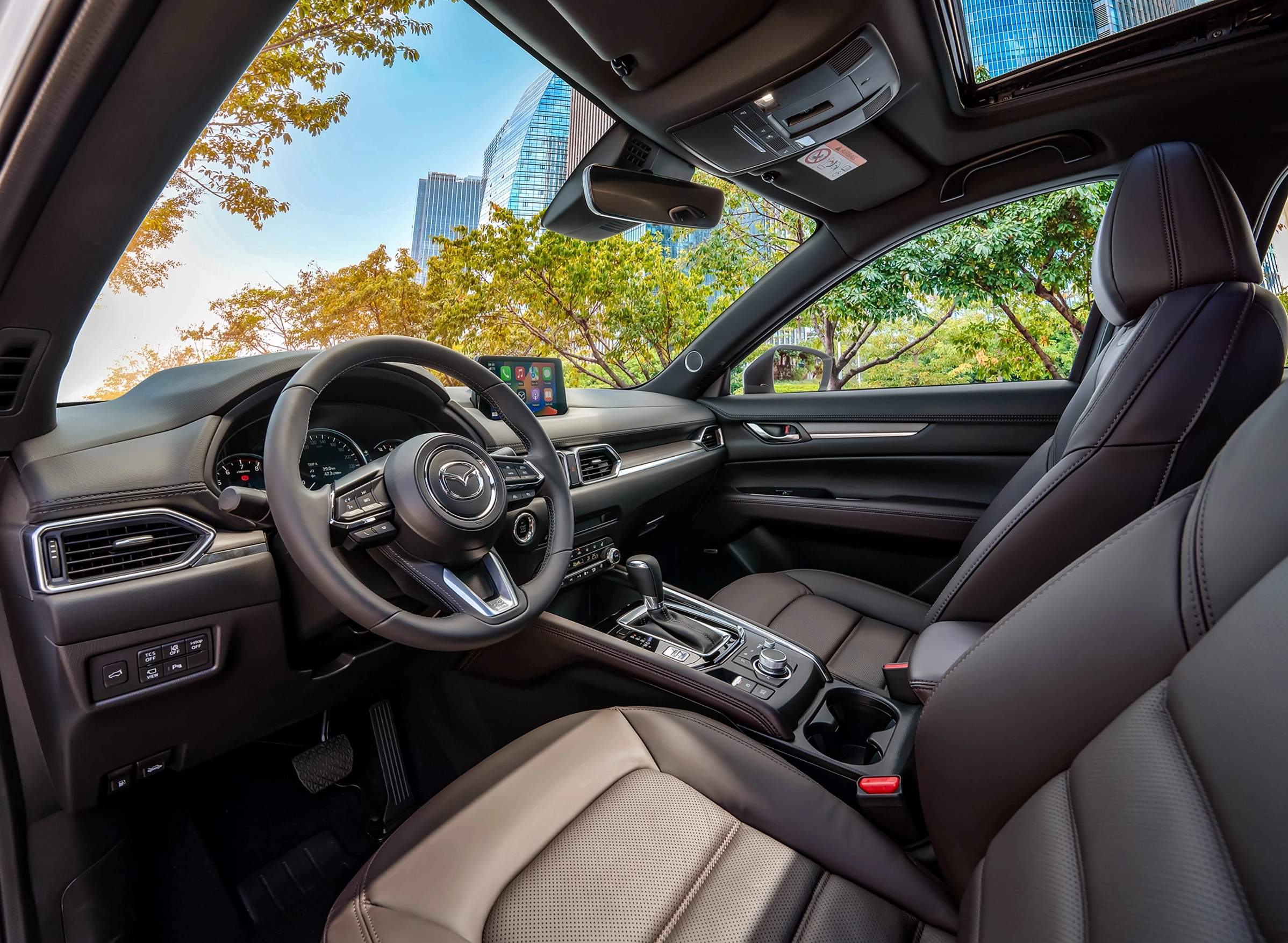 Nội thất Mazda CX-5 sang trọng, tiện nghi