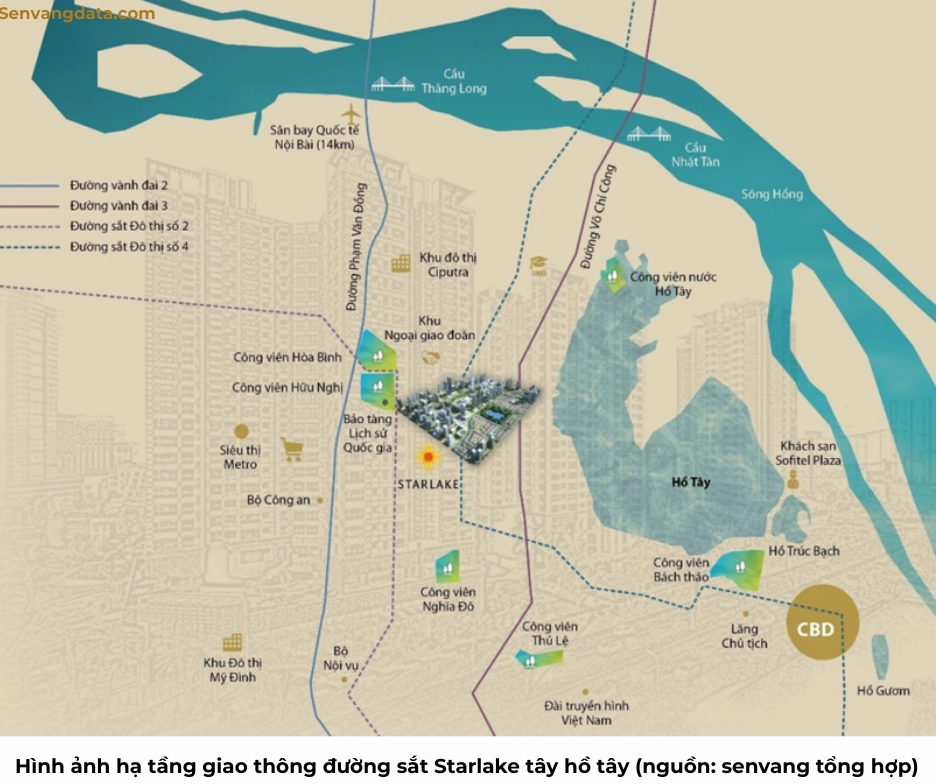 Starlake Tây Hồ Tây: Khu đô thị xanh – trung tâm hành chính mới của Thủ đô