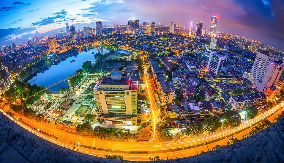 Thành phố Hà Nội về đêm