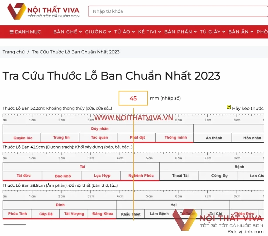 Thước Lỗ Ban thông Thuỷ