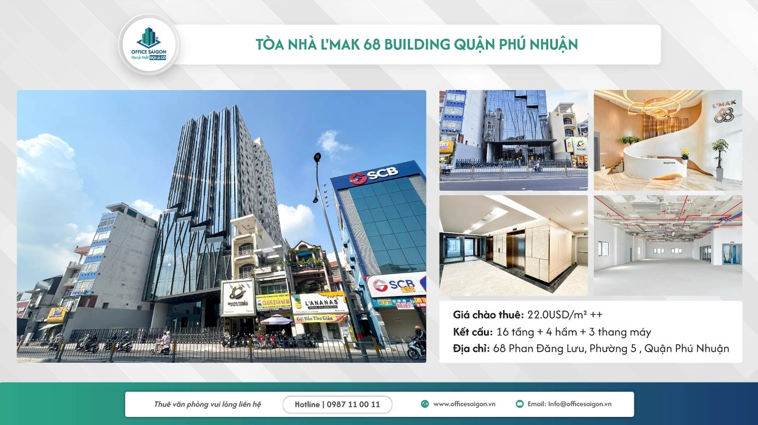 Tòa nhà văn phòng L'Mak 68 Quận Phú Nhuận