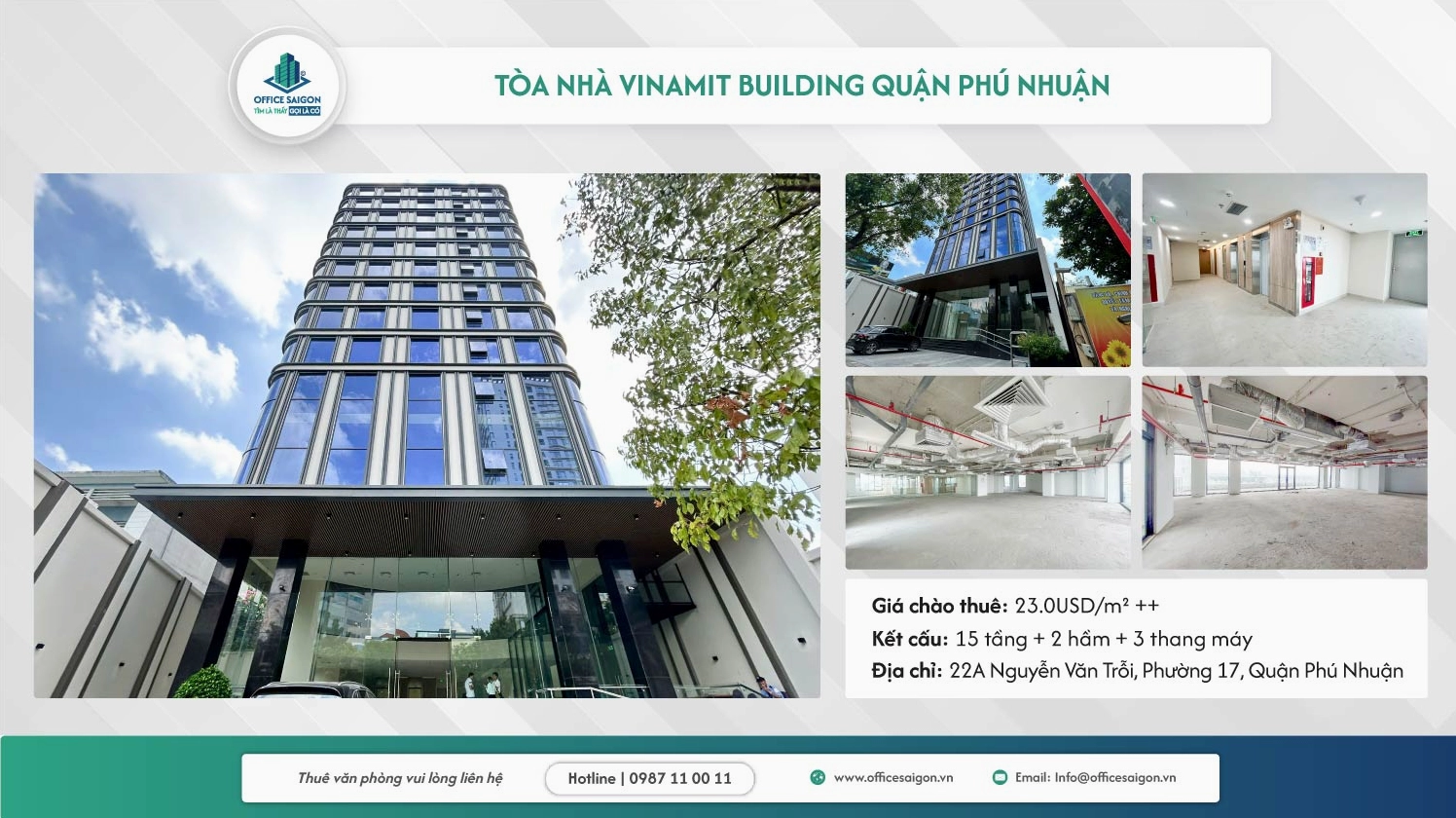 Tòa nhà văn phòng Vinamit Building Quận Phú Nhuận