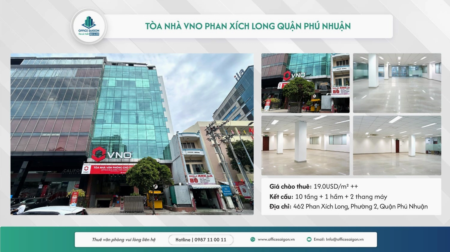 Tòa nhà văn phòng VNO Building Quận Phú Nhuận