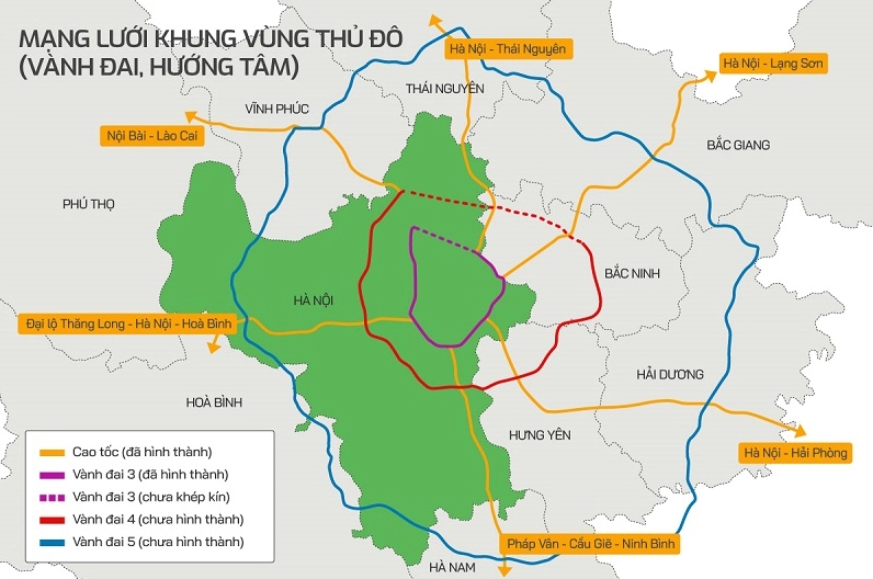 Toàn cảnh quy hoạch Vành đai 4 Hà Nội – hành lang chiến lược phát triển đô thị và bất động sản