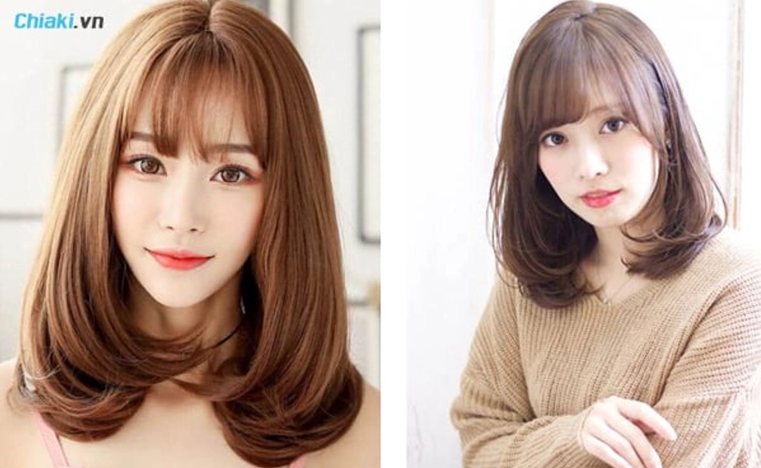 Tóc ngắn cho nữ uốn phồng chữ C