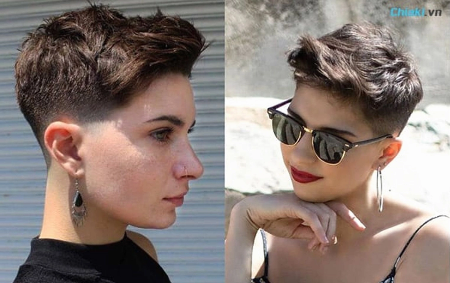 Tóc nữ ngắn cá tính Undercut