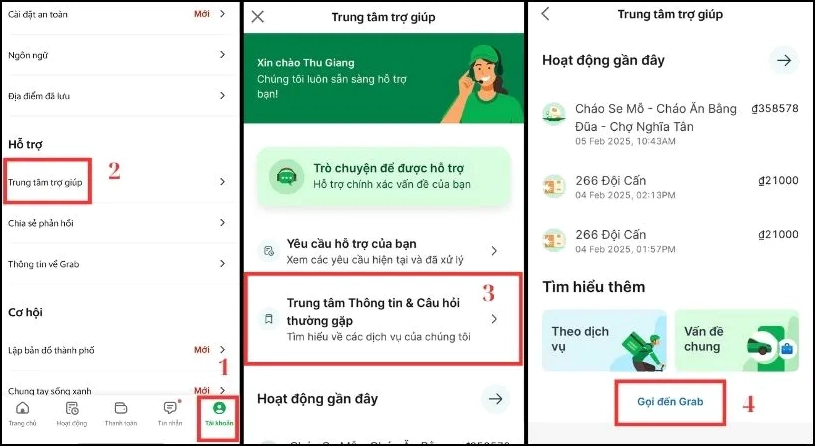 tổng đài grabfood