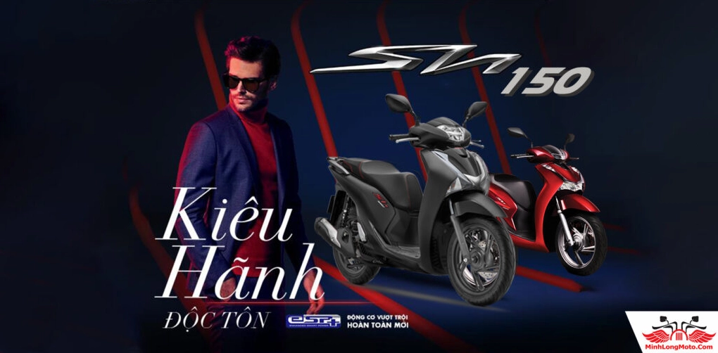 Tổng thể thiết kế Honda SH 150i nhập khẩu