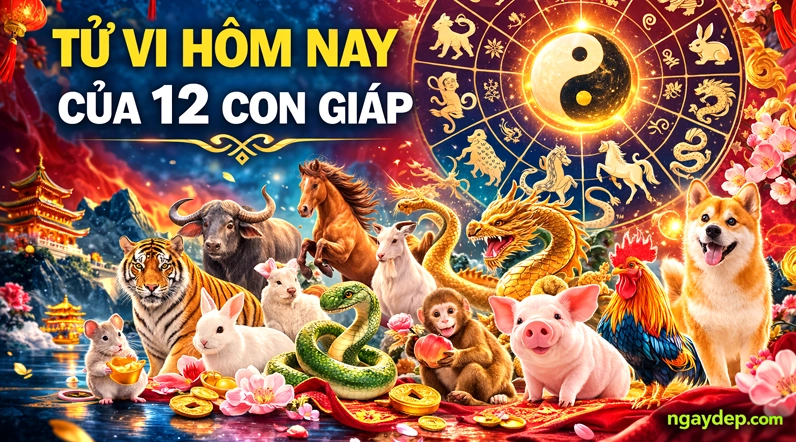 Tử vi hôm nay của 12 con giáp