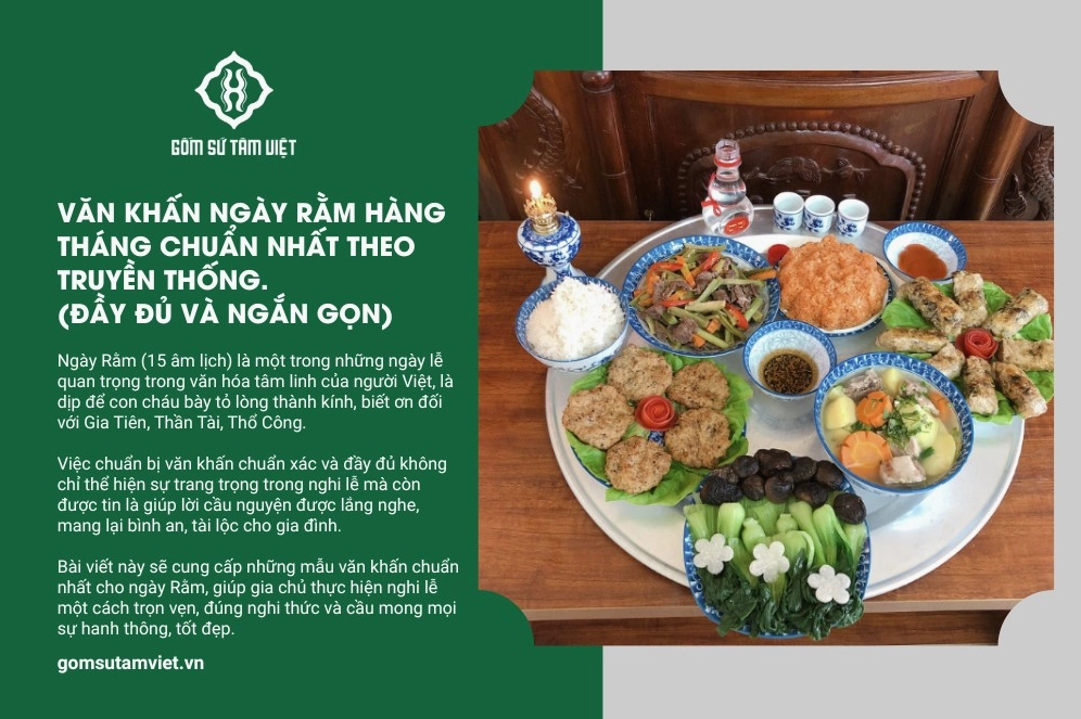 Văn khấn ngày rằm chuẩn nhất