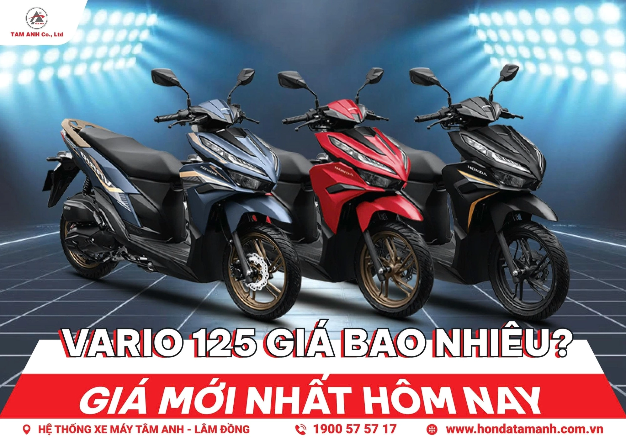 Vario 125 giá bao nhiêu tại HEAD Tâm Anh