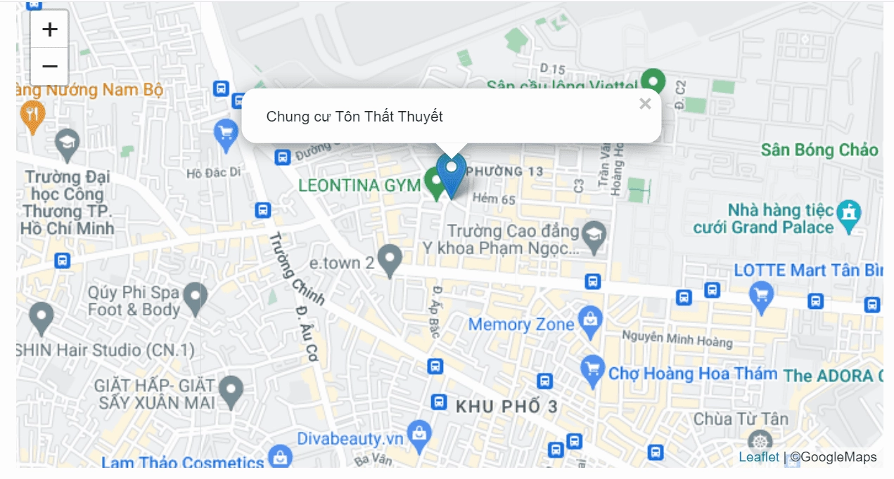Vị trí đắc địa của chung cư Tôn Thất Thuyết
