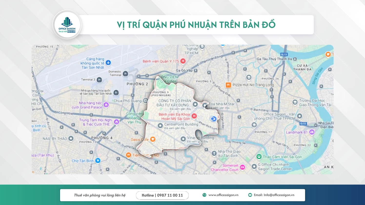 Vị trí địa lý quận Phú Nhuận